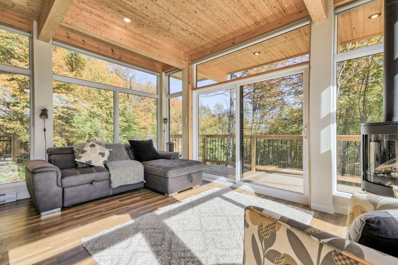 Modern Chalet With Mountain And Lake View By Reserver.Ca Sainte-Adèle Exterior foto